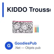 KIDDO Trousse à crayons avec feutres - Miniature 4