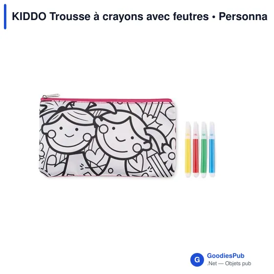 KIDDO Trousse à crayons avec feutres - Image 4