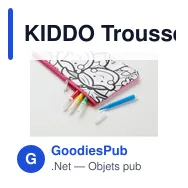 KIDDO Trousse à crayons avec feutres - Miniature 5