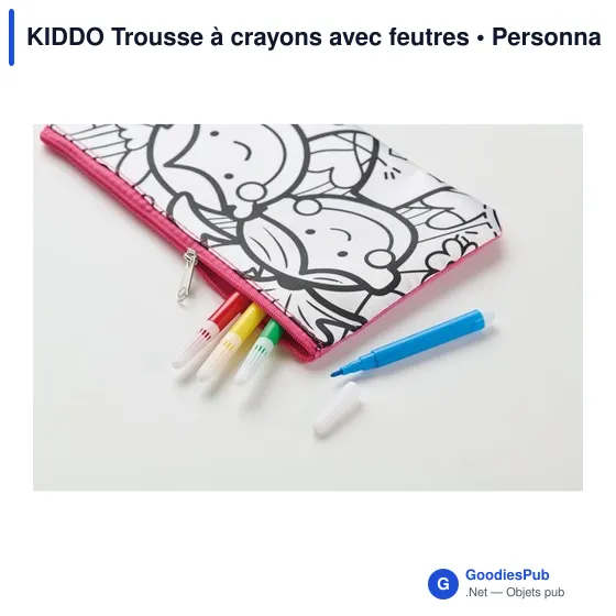 KIDDO Trousse à crayons avec feutres - Image 5