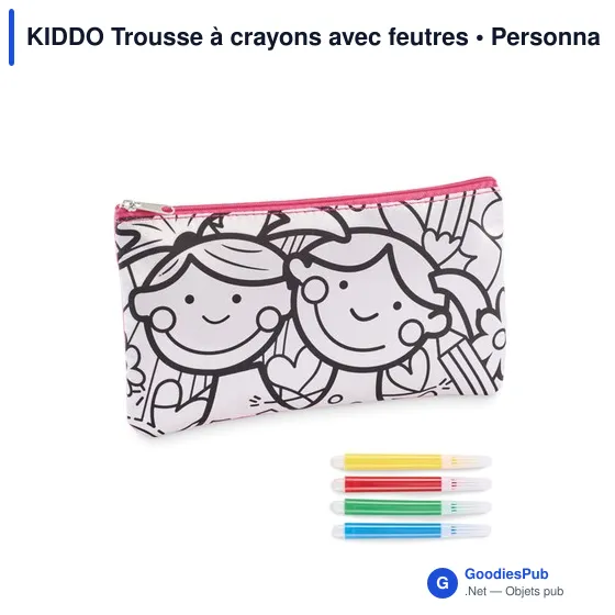 KIDDO Trousse à crayons avec feutres - Image 7