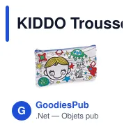 KIDDO Trousse à crayons avec feutres - Miniature 10