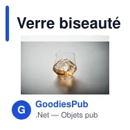 Verre biseauté personnalisable KIMBERO pour logo et cadeaux d'entreprise - Miniature 3