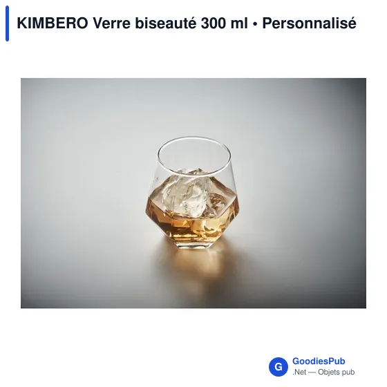 Verre biseauté personnalisable KIMBERO pour logo et cadeaux d'entreprise - Image 3