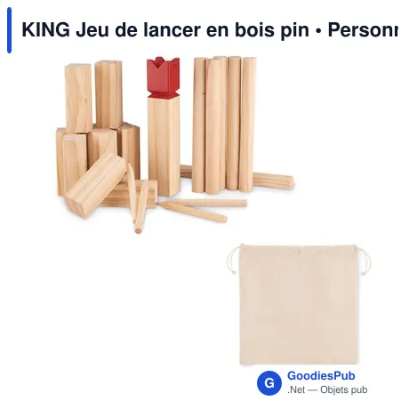 KING Jeu de lancer en bois pin