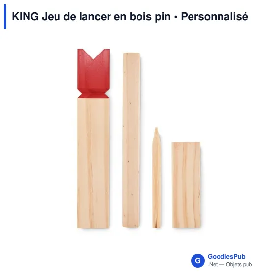 KING Jeu de lancer en bois pin - Image 2