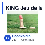 KING Jeu de lancer en bois pin - Miniature 4