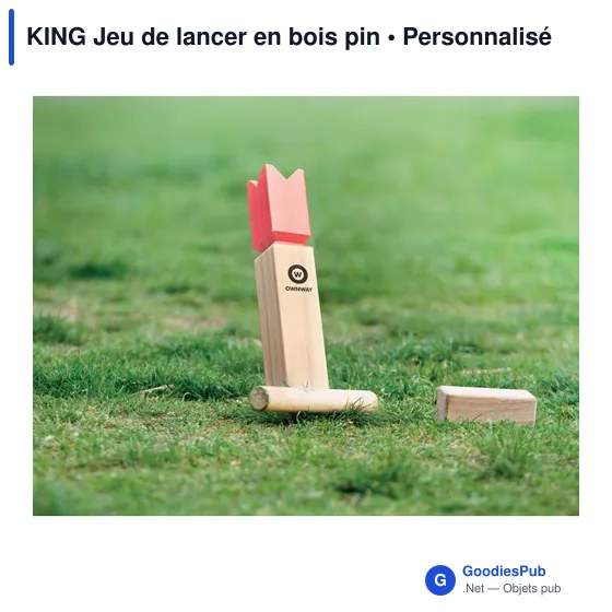 KING Jeu de lancer en bois pin - Image 4