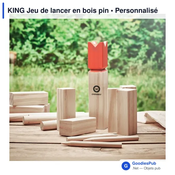 KING Jeu de lancer en bois pin - Image 7