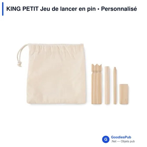 Jeu de lancer en pin personnalisable avec logo - KING PETIT - Image 5