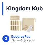 Jeu d'adresse personnalisable Kingdom Kubb avec logo - Miniature 1