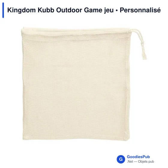 Jeu d'adresse personnalisable Kingdom Kubb avec logo - Image 2