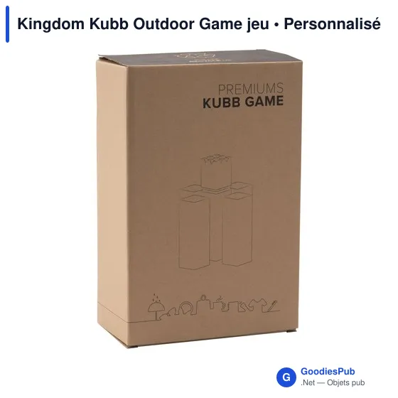 Jeu d'adresse personnalisable Kingdom Kubb avec logo - Image 4
