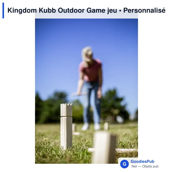 Jeu d'adresse personnalisable Kingdom Kubb avec logo - Image 5
