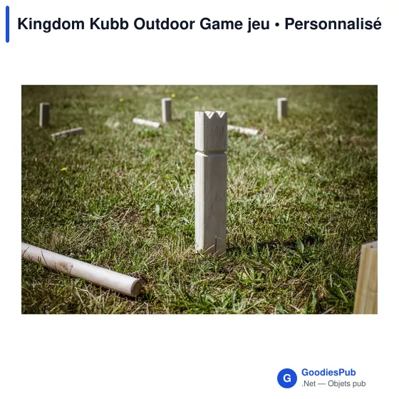 Jeu d'adresse personnalisable Kingdom Kubb avec logo - Image 6