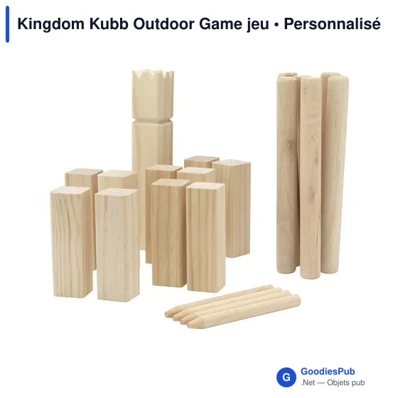 Jeu d'adresse personnalisable Kingdom Kubb avec logo - Image 7