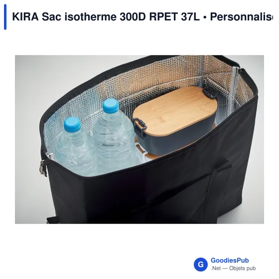 KIRA Sac isotherme 300D RPET 37L - Image 3