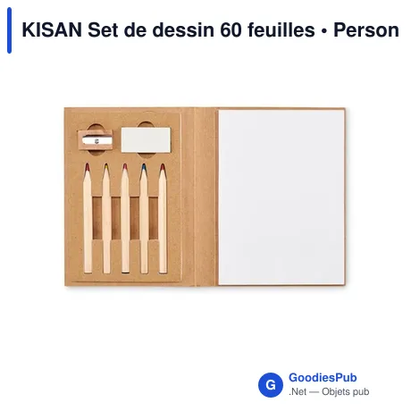 KISAN Set de dessin 60 feuilles