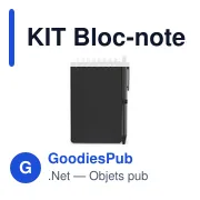 Bloc-notes déperlant personnalisable avec logo - KIT - Miniature 2