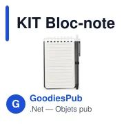 Bloc-notes déperlant personnalisable avec logo - KIT - Miniature 3