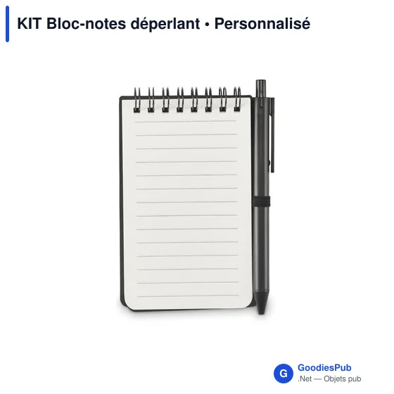 Bloc-notes déperlant personnalisable avec logo - KIT - Image 3