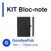 Bloc-notes déperlant personnalisable avec logo - KIT - Miniature 4