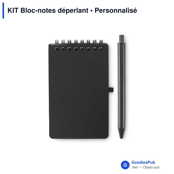 Bloc-notes déperlant personnalisable avec logo - KIT - Image 4