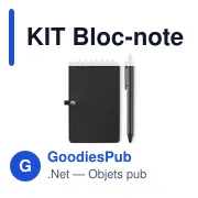 Bloc-notes déperlant personnalisable avec logo - KIT - Miniature 5