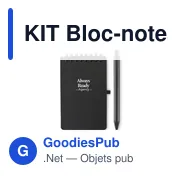 Bloc-notes déperlant personnalisable avec logo - KIT - Miniature 6