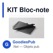 Bloc-notes déperlant personnalisable avec logo - KIT - Miniature 8