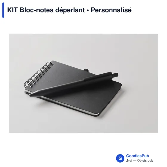 Bloc-notes déperlant personnalisable avec logo - KIT - Image 8