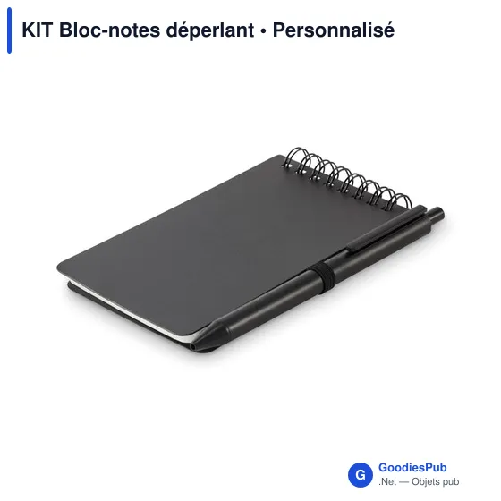 Bloc-notes déperlant personnalisable avec logo - KIT - Image 9