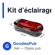 Kit d’éclairages de vélo, avertisseurs Hama 2 pièces - Miniature 3