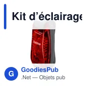 Kit d’éclairages de vélo, avertisseurs Hama 2 pièces - Miniature 4