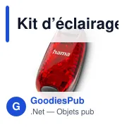 Kit d’éclairages de vélo, avertisseurs Hama 2 pièces - Miniature 5