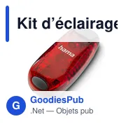 Kit d’éclairages de vélo, avertisseurs Hama 2 pièces - Miniature 6