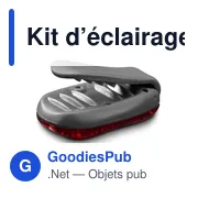 Kit d’éclairages de vélo, avertisseurs Hama 2 pièces - Miniature 7