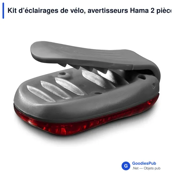 Kit d’éclairages de vélo, avertisseurs Hama 2 pièces - Image 7