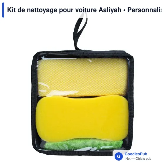 Kit de nettoyage pour voiture personnalisable avec logo - Aaliyah - Image 1