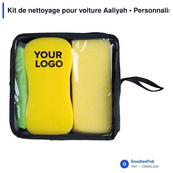 Kit de nettoyage pour voiture personnalisable avec logo - Aaliyah - Image 11