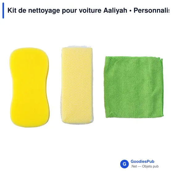 Kit de nettoyage pour voiture personnalisable avec logo - Aaliyah - Image 3