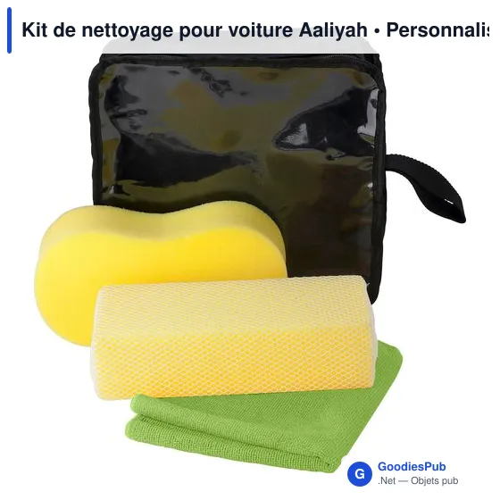 Kit de nettoyage pour voiture personnalisable avec logo - Aaliyah - Image 8