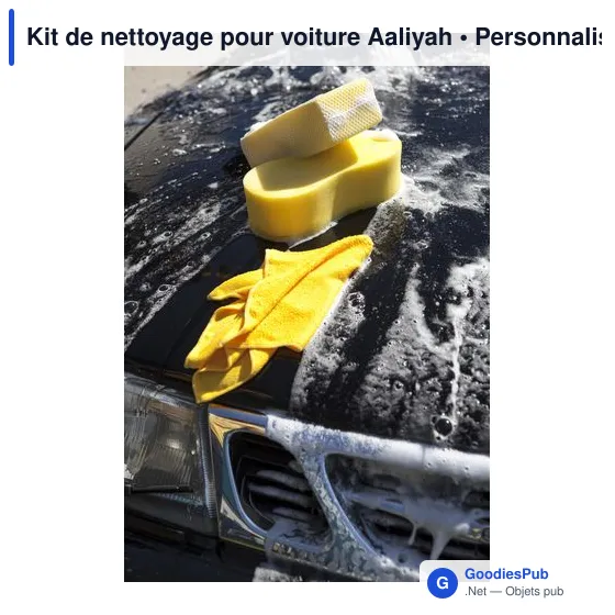 Kit de nettoyage pour voiture personnalisable avec logo - Aaliyah - Image 9