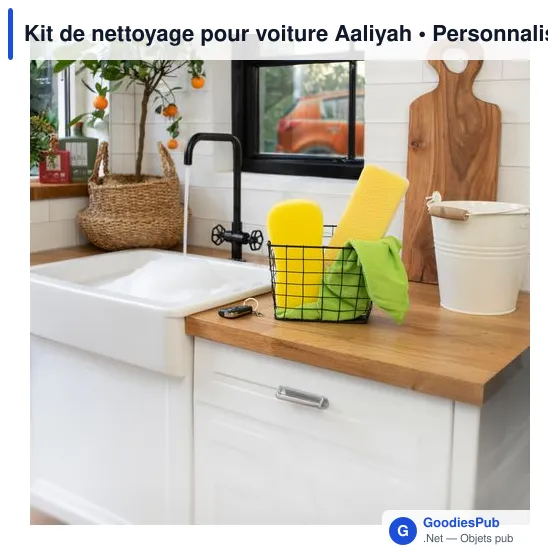 Kit de nettoyage pour voiture personnalisable avec logo - Aaliyah - Image 10