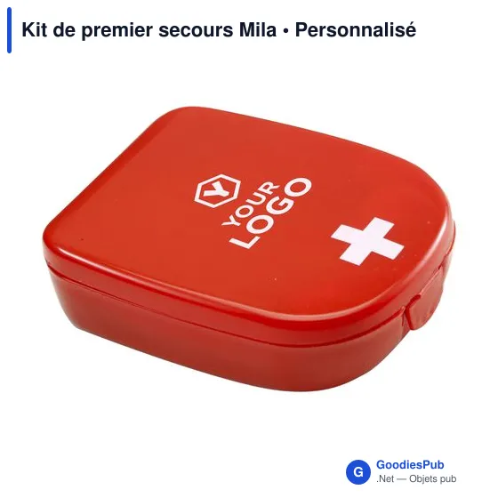 Kit de premier secours personnalisable avec logo - Mila - Image 3
