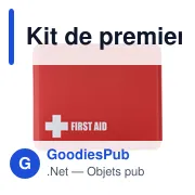 Kit de premiers secours personnalisable avec logo - Diana - Miniature 1