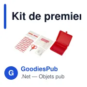 Kit de premiers secours personnalisable avec logo - Diana - Miniature 3