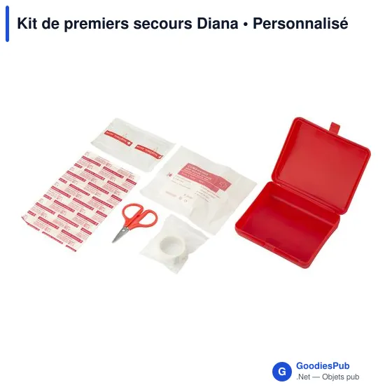 Kit de premiers secours personnalisable avec logo - Diana - Image 3