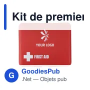 Kit de premiers secours personnalisable avec logo - Diana - Miniature 4
