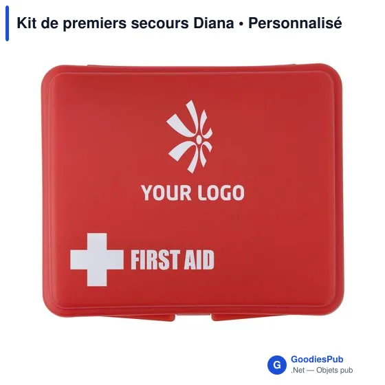 Kit de premiers secours personnalisable avec logo - Diana - Image 4